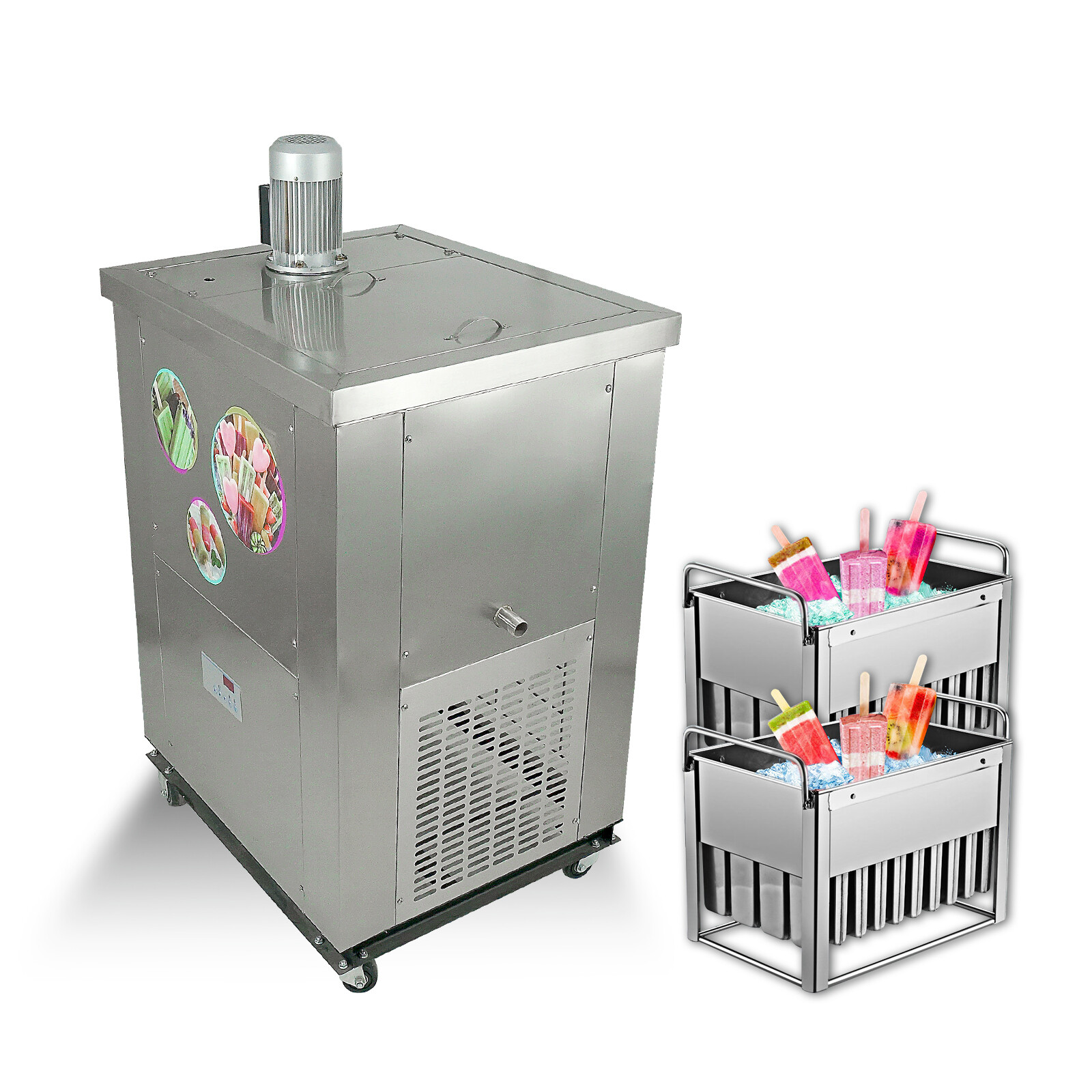Kolice Commercial 2 molds popsicle machine,ice lolly machine,ice cream bar maker