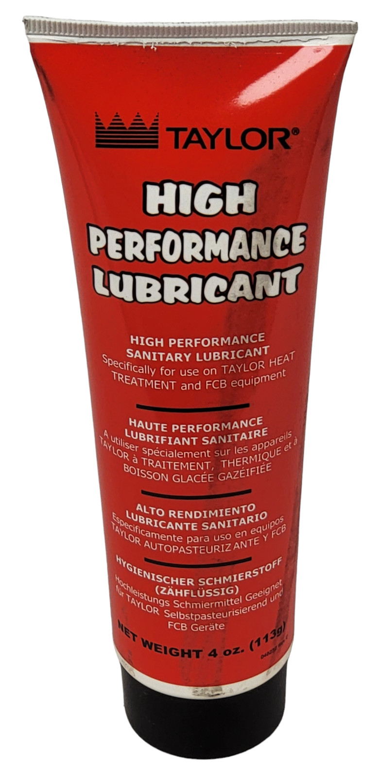 (x3 – 4 oz Tube) Taylor 048232 High Performance Soft Serve Red Lubricant Tube