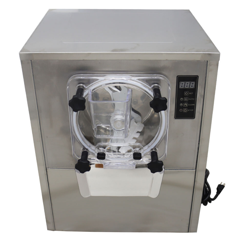 Hard Ice Cream Machine Gelato Maker 7.9 gal/h Outout Auto Cleaning 1400W