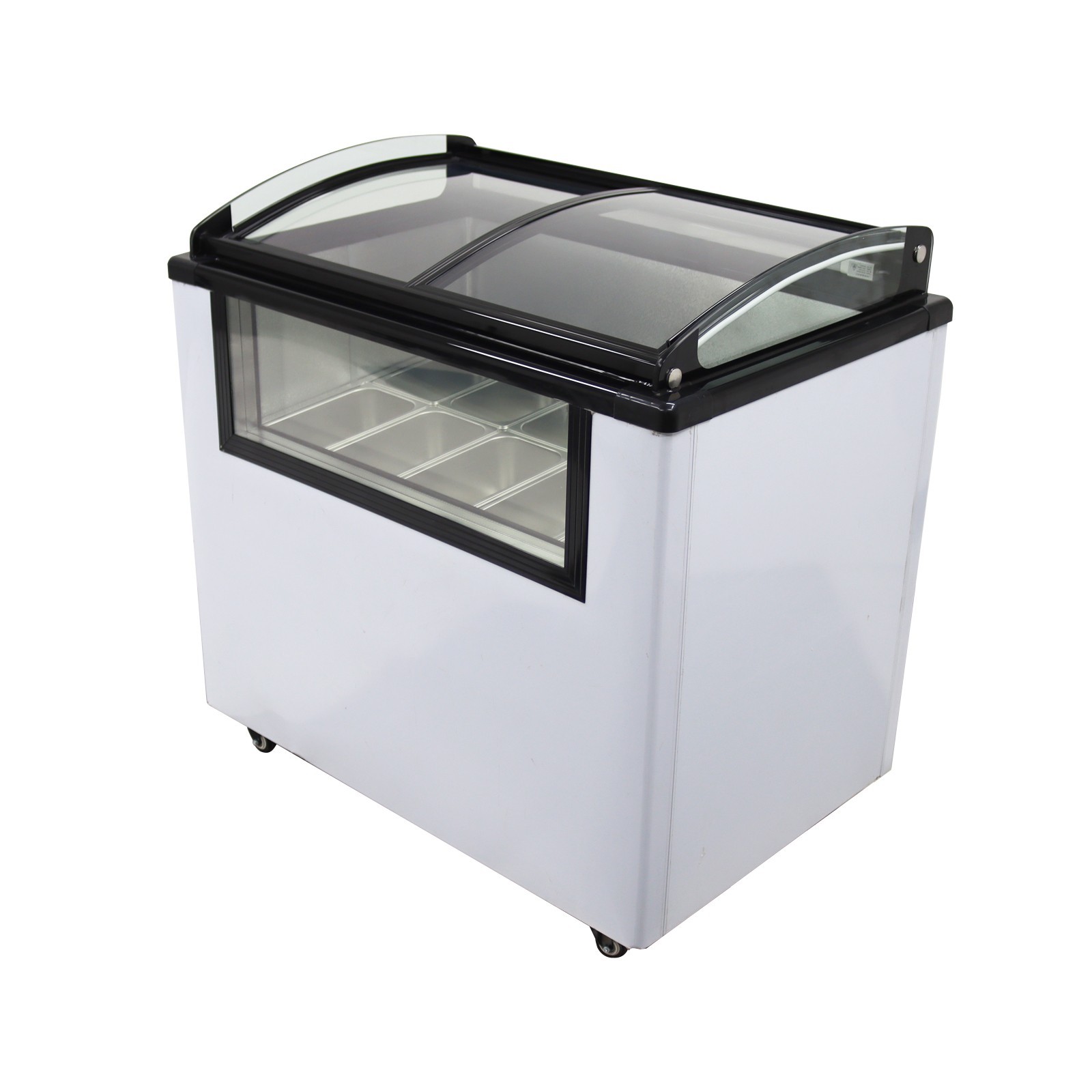 110V 2.5L*10-PAN Hard Ice Cream Showcase Electric Gelato Display Cabinet 330W