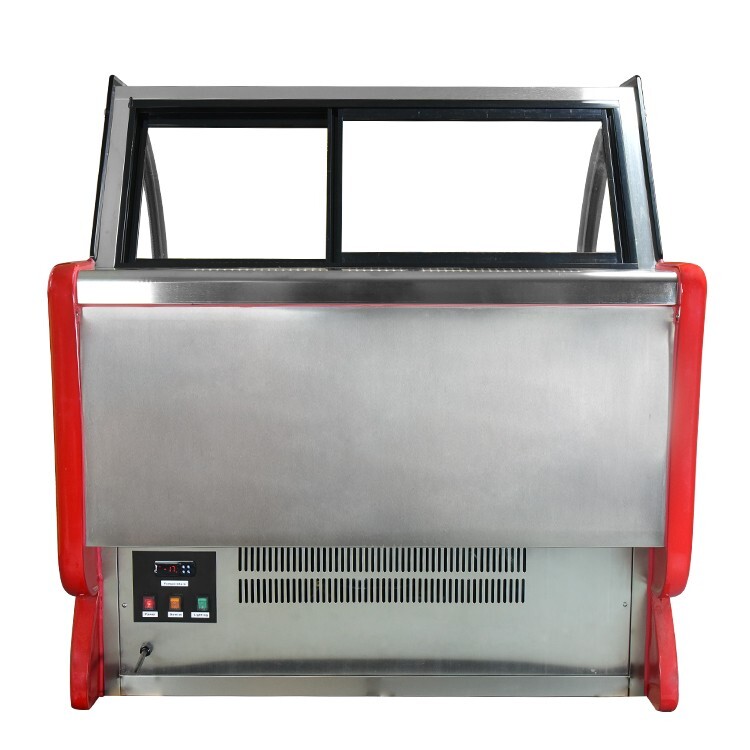 USA Kolice Commercial 12pans Gelato Display Freezer, Ice Cream Showcase Freezer