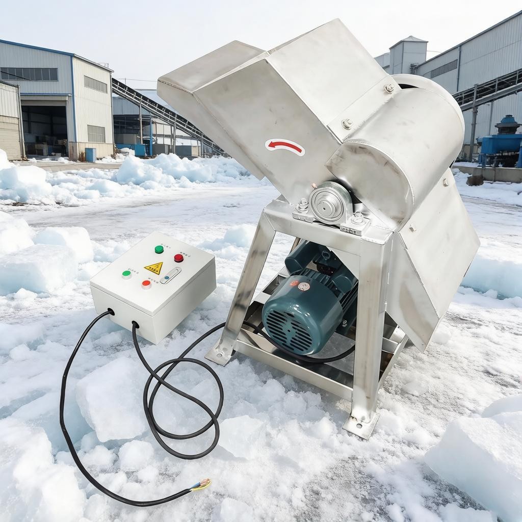 220V Large Scale Ice Breaker, 2T/H IndustrialIce Stainless Steel Ice Breaker