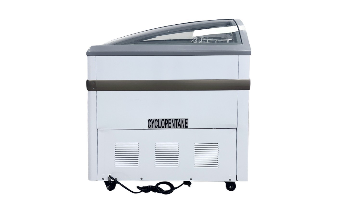 65″ Commercial Chest Freezer Glass Door Grocery Freezer Ice Cream Display NSF