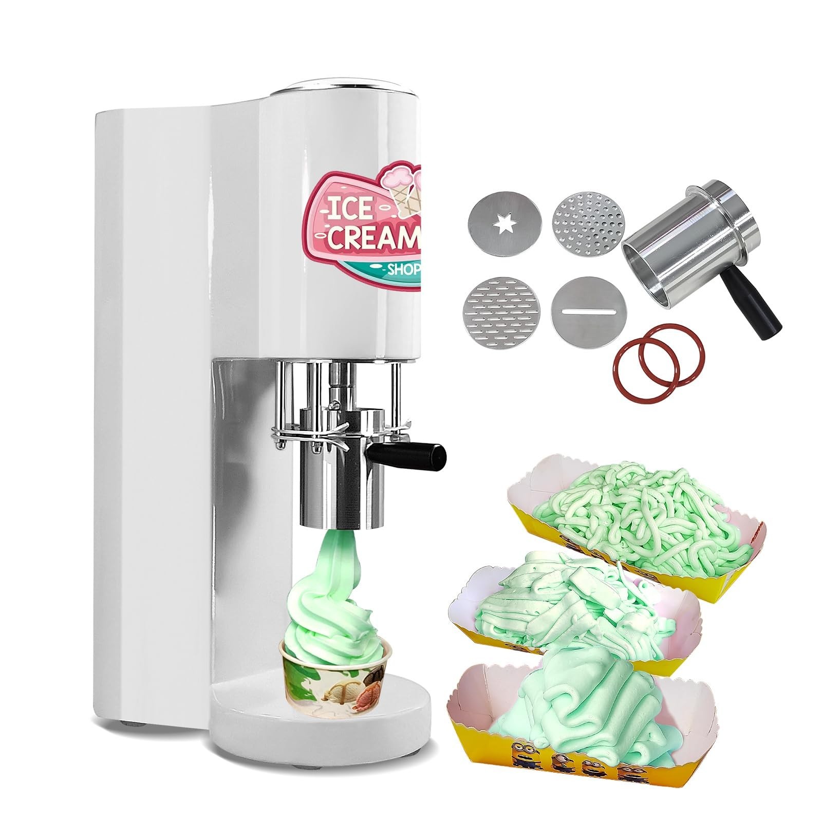 Kolice Hard Ice Cream Noodle Making Machine Snack Food Equipment Spaghetti Press