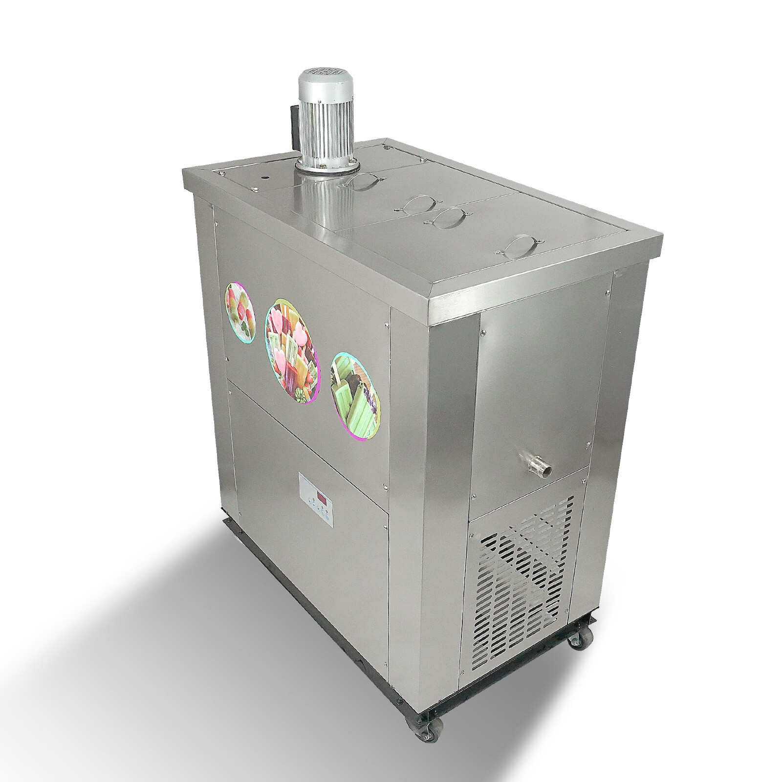 Kolice Commercial Brazilian 4 Slim Mold Ice Popsicle Machine,Ice Lollipop maker