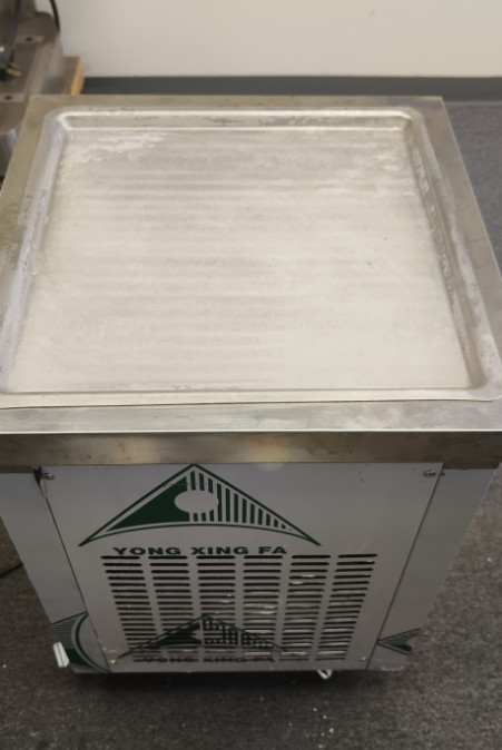 USA Kolice ETL Commercial Roll Ice Cream Machine,21″x21″ Square Pan,Auto Defrost