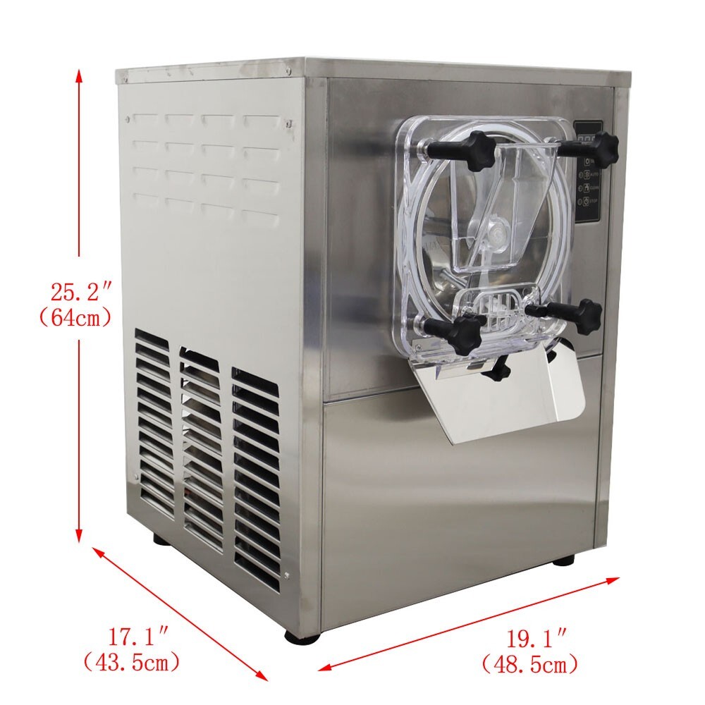 Commercial Hard Ice Cream Machine 25-30L/H Ice Cream Maker Stainless 210552