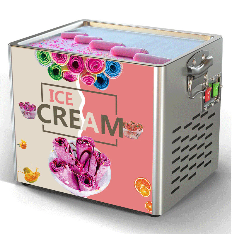 Commercial Mini Sand Ice Maker Stir Fried Yogurt And Ice Cream Maker