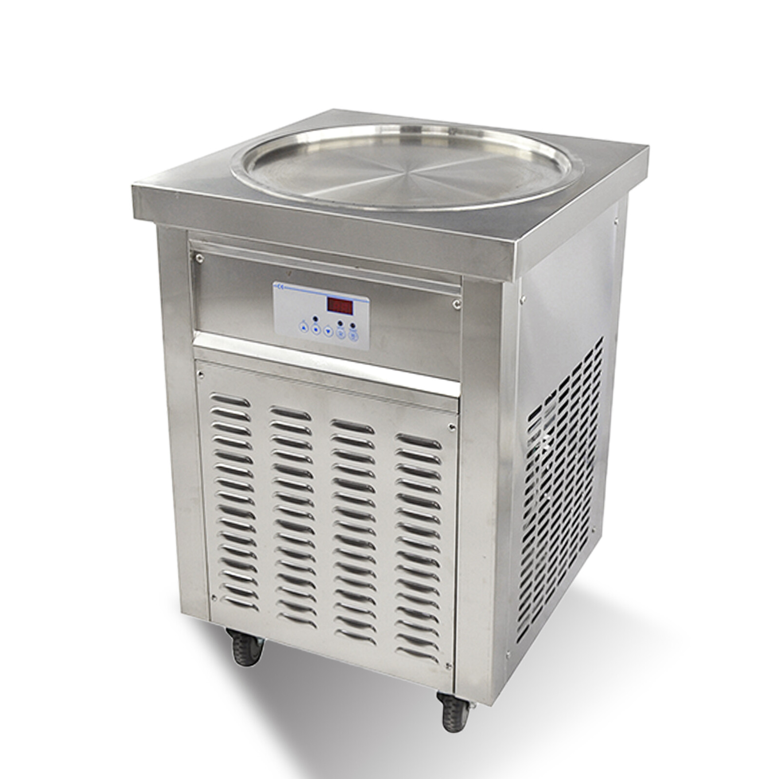 Kolice ETL Commercial Ice Cream Roll Machine, 22″ (55cm ) Round Ice Pan,90% New
