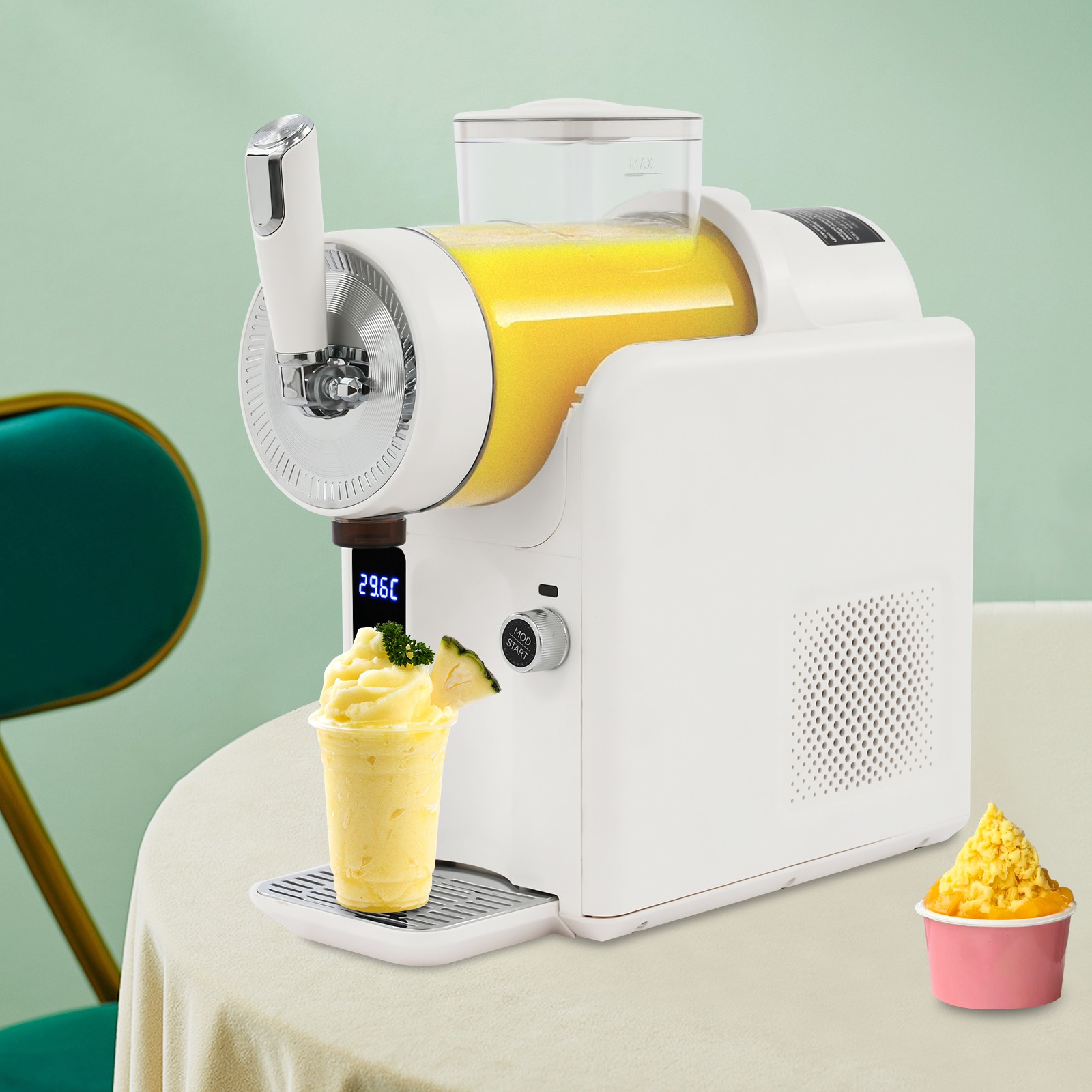 1.8L/0.48 Gallon Shaved Ice Machine Electric Frozen Drink Machine Tabletop 185W