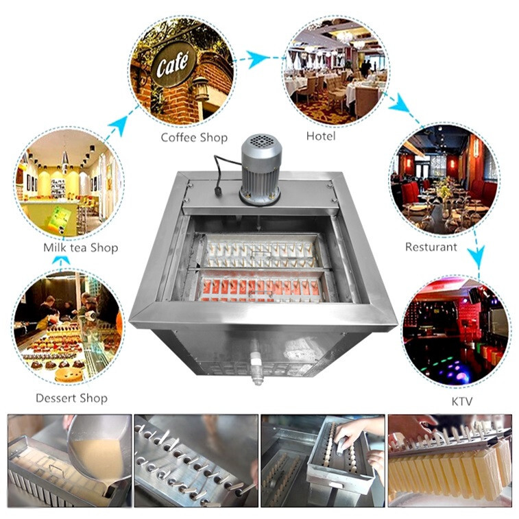 Kolice Commercial 2 Brazilian slim mold ice Popsicle Machine,ice Lolly Machine
