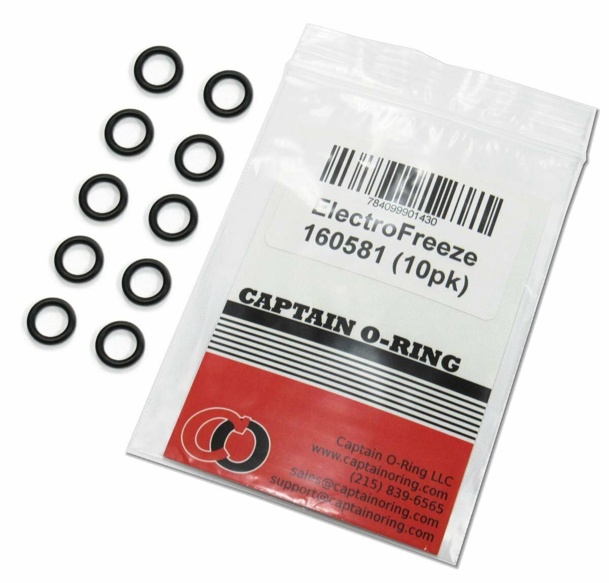 Captain O-Ring – Replacement Electro Freeze 160581 O-Rings (10 Pack)
