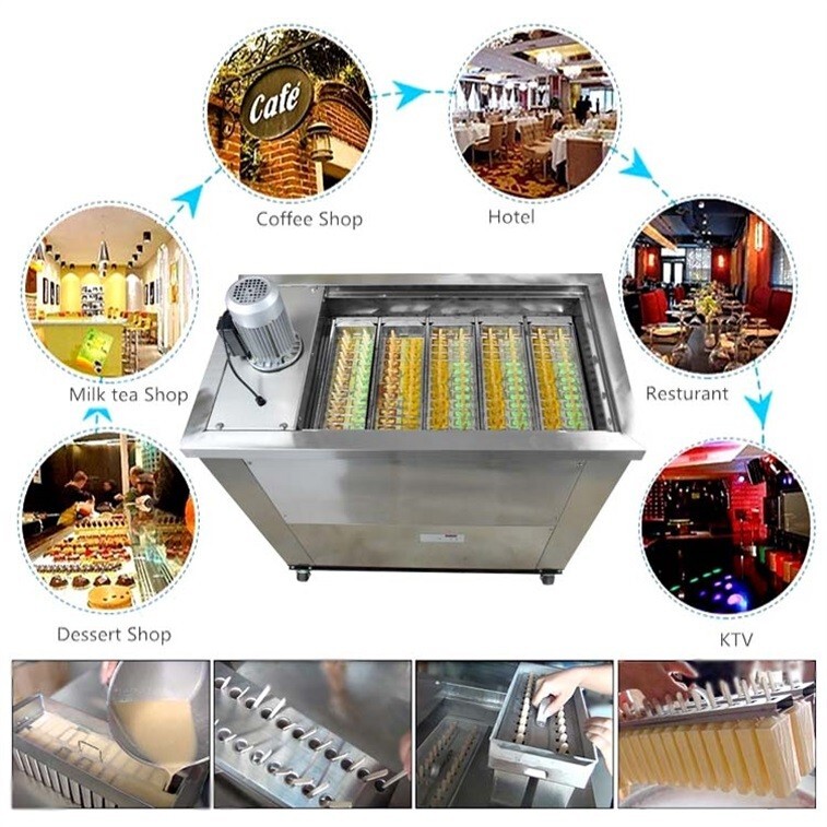 Kolice Commercial 5 Brazilian slim mold ice Popsicle Machine,ice Lolly Machine