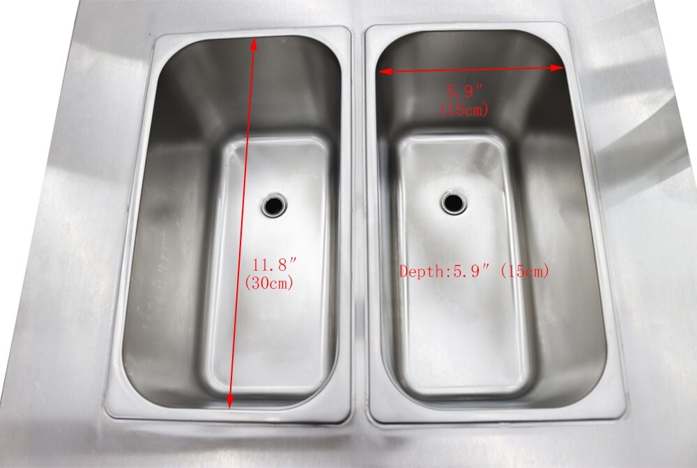 Movable 3 Head Soft Ice Cream Machine 20-30L/h Output 110V 1800W Easy to Clean