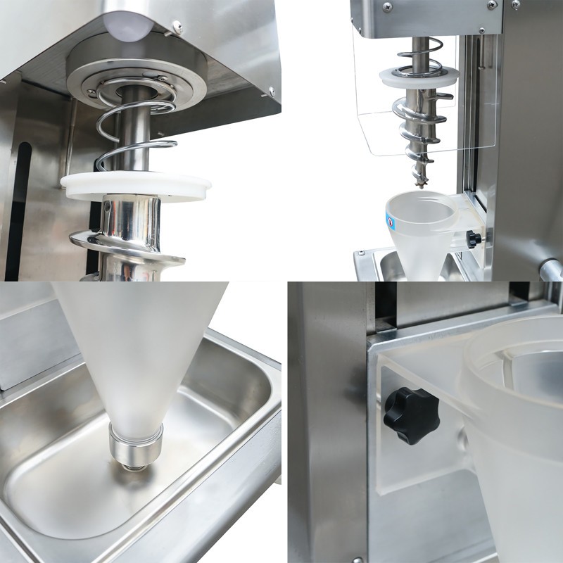Fruit Ice Cream Machine Commercial Spiral Blender Mixer Easy Jet Wash w 2 Cups