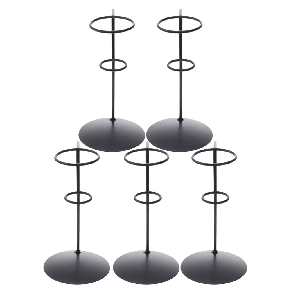 5pcs Iron Ice Cream Cone Holder – Mini Single Waffle Cone Display Stand for