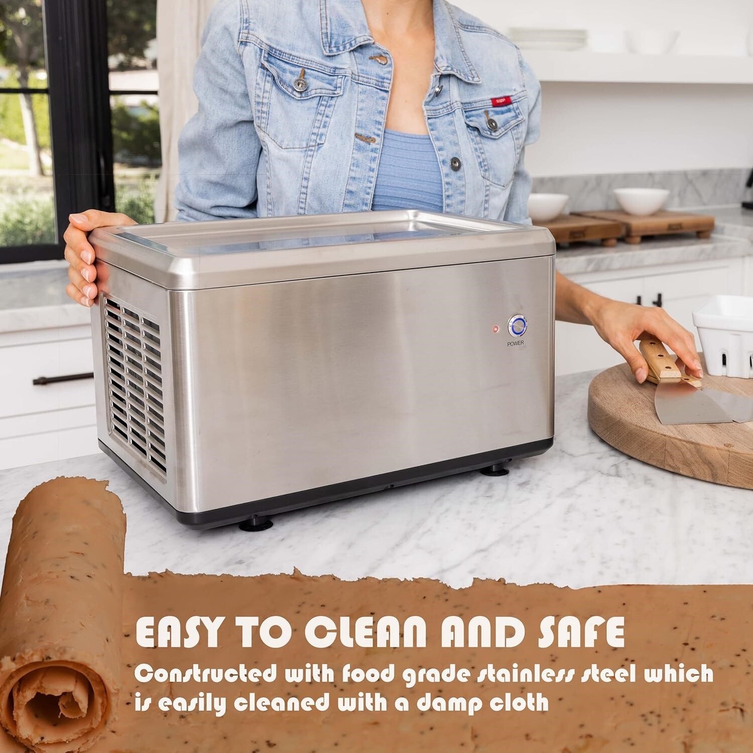 Maquina Para Hacer Rollo De Helado Frito Helados En Casa Comercial Industrial US
