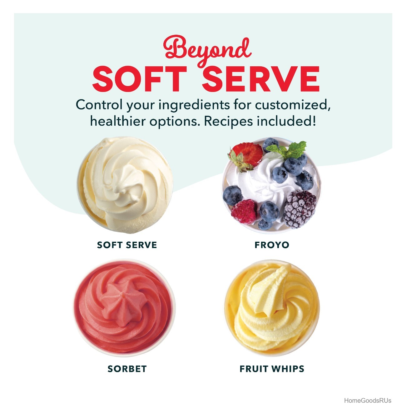 Soft Serve Ice Cream Maker Countertop 35 Min Dessert Machine Includes Recipes