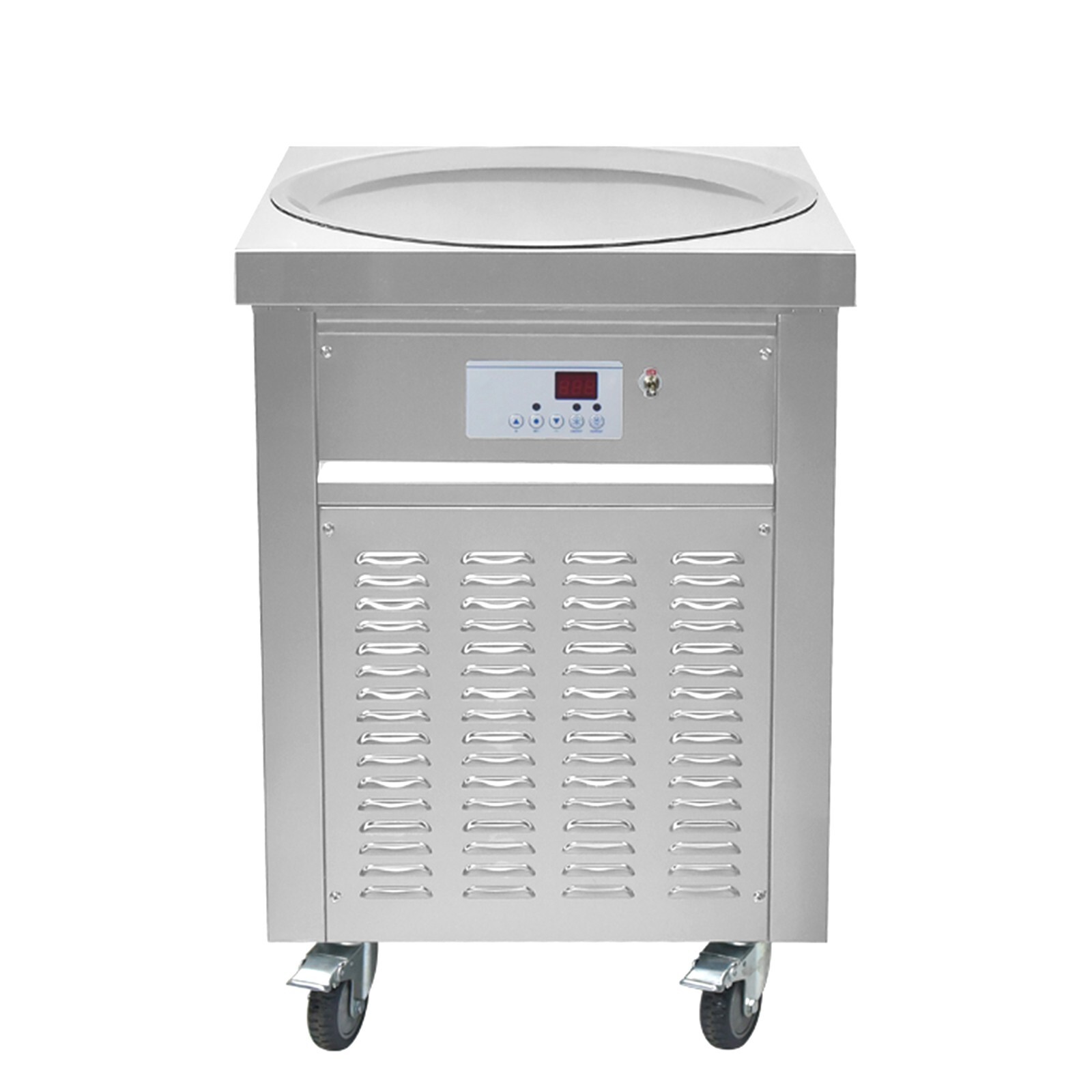 Commercial ETL 22″ round pan rolled ice cream machine fried ice cream maker