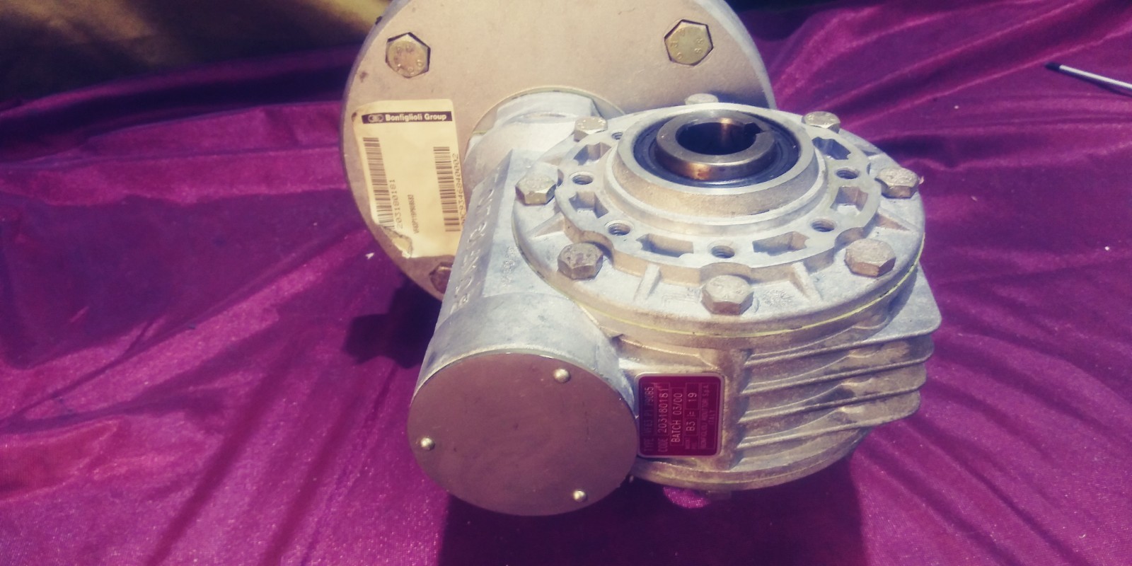 Telme CRM Extragel 28-35 Batch Frz Parts pn#M05.011, M01.057 Gear Reducer, Motor