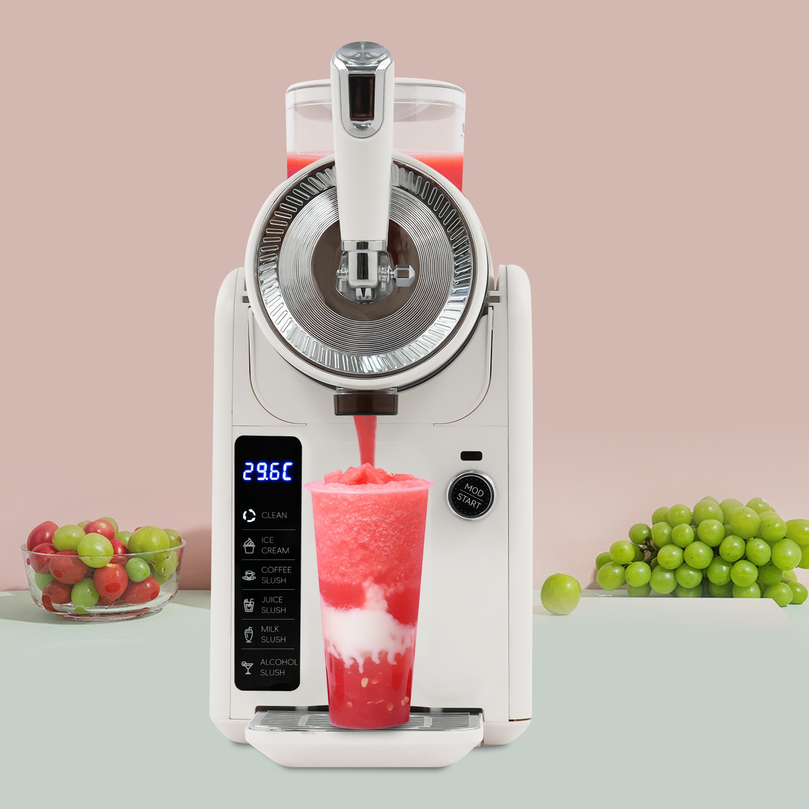 1.8L/0.48 Gallon Shaved Ice Machine Electric Frozen Drink Machine Tabletop 185W