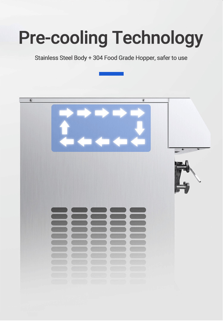FactorySale Automatic Ice Cream Maker Single Flavor Soft Serve Ice Cream Machine