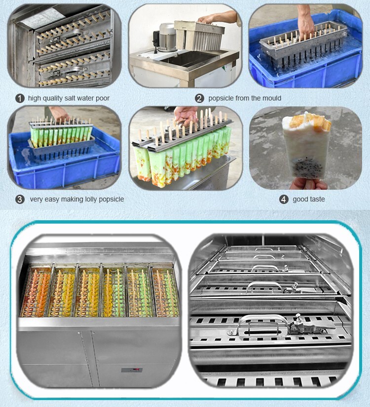 Kolice Commercial 6 Brazilian Slim Design Ice Sticks Popsicle Machine,Ice bars