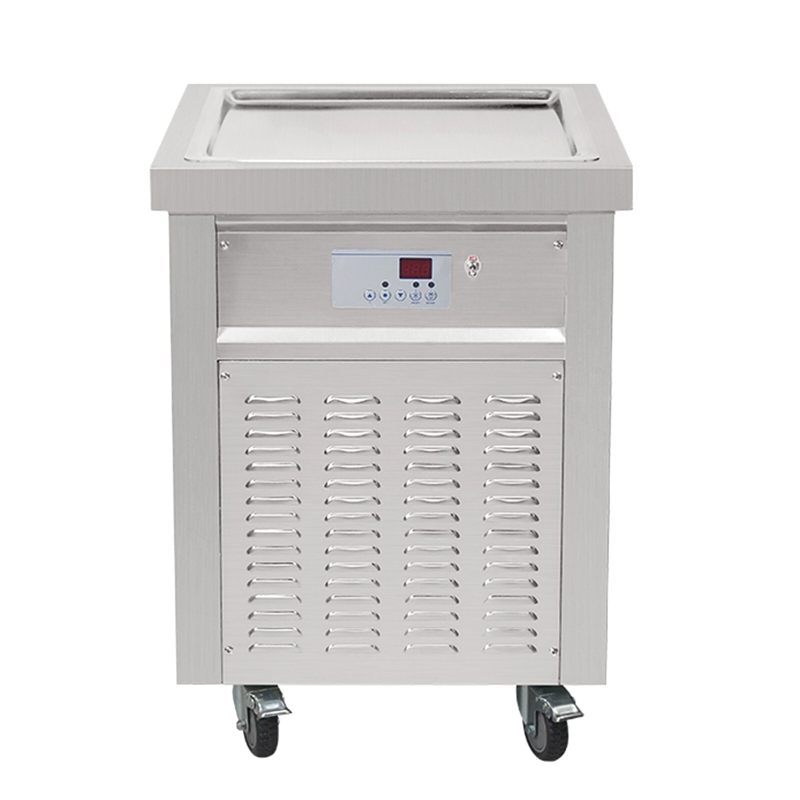 Commercial ETL 21”x21″ square pan roll ice cream machine fried ice cream maker