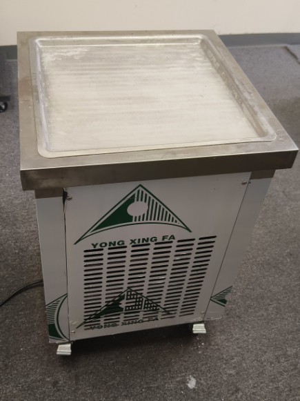 USA Kolice ETL Commercial Roll Ice Cream Machine,21″x21″ Square Pan,Auto Defrost