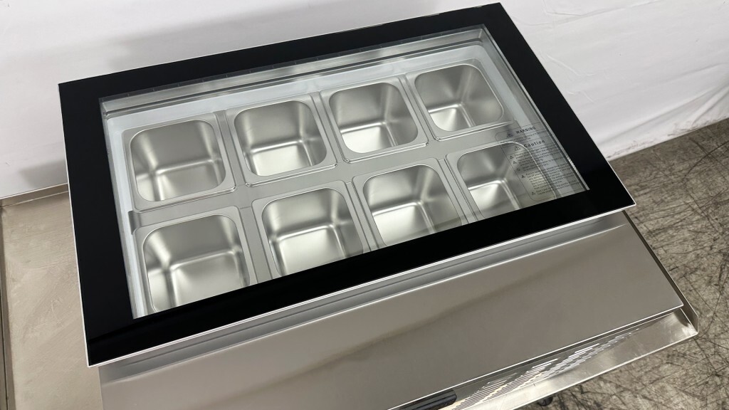 NEW 8 Pan Gelato Ice Cream Freezer Display Showcase Countertop Server NSF
