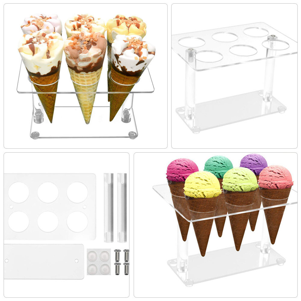 Cupcake Cones Baking Rack Cream Cone Carrier Cream Cup Holder Ice Cream Crisp