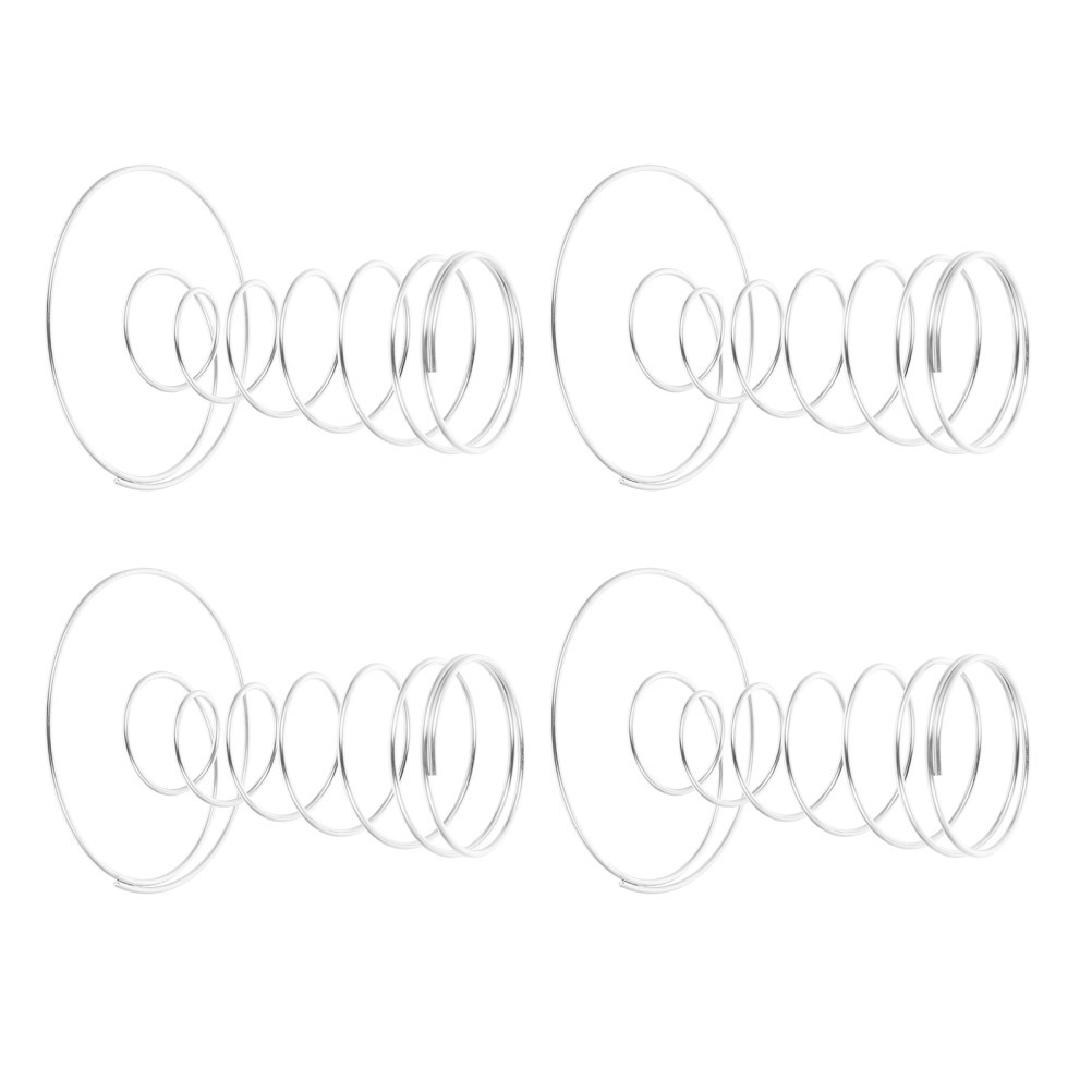 4Pcs Reusable Stainless Steel Ice Cream Cone Stands Silver for Storage Use