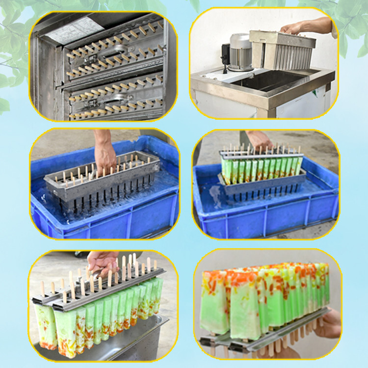 Kolice Commercial 6 Brazilian Slim Design Ice Sticks Popsicle Machine,Ice bars