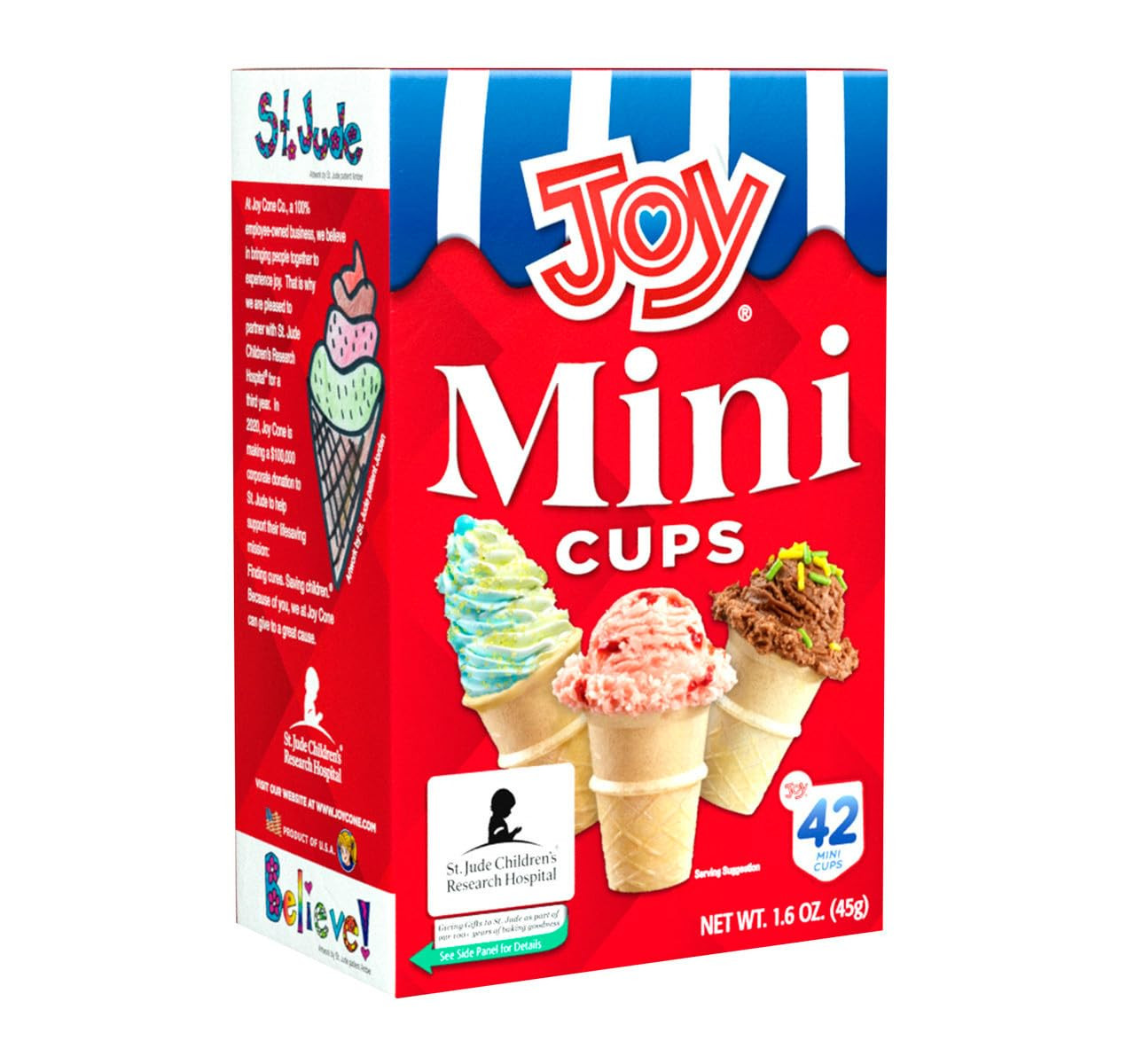 Mini Cups Miniature Ice Cream Cones for Kids, Desserts, Cupcake Cones, Cake Pops