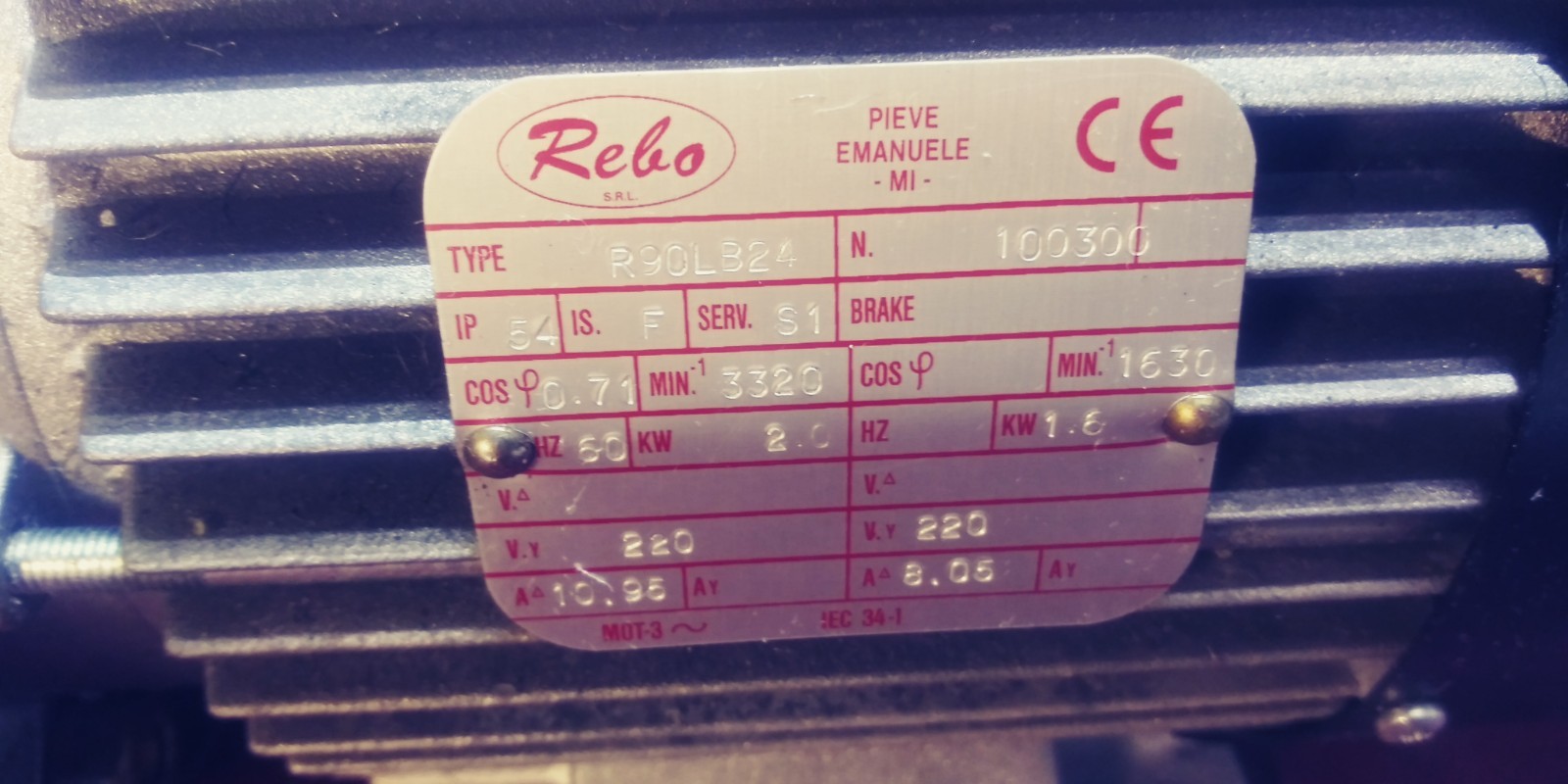 Telme CRM Extragel 28-35 Batch Frz Parts pn#M05.011, M01.057 Gear Reducer, Motor
