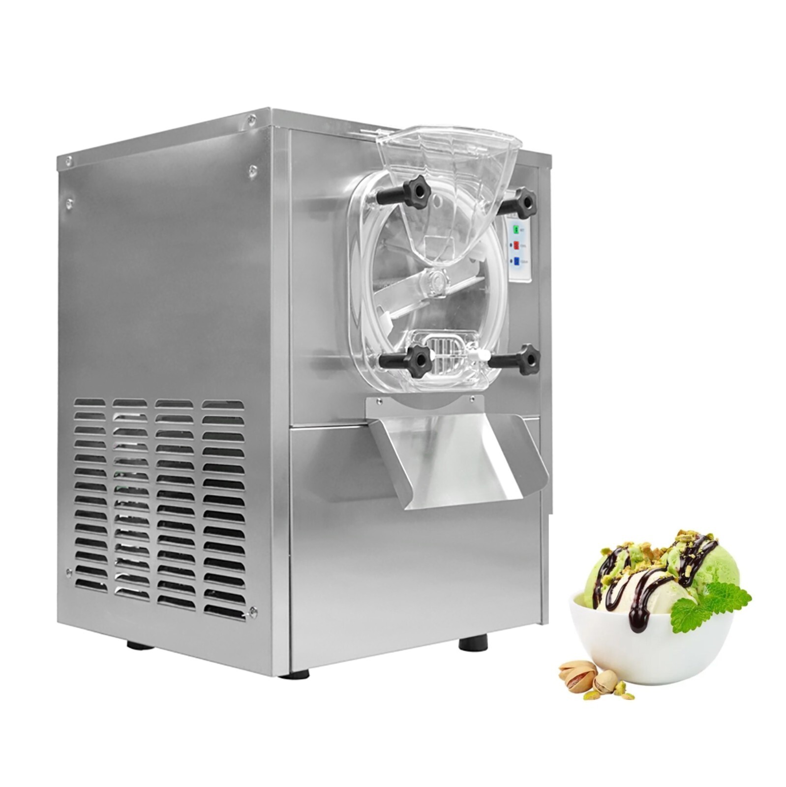 Kolice Commercial 15-20L/H Mini Tabletop Gelato Hard Ice Cream Machine