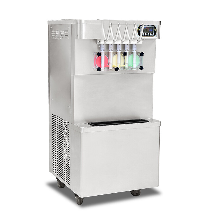 Kolice ETL Commercial Heavy Duty 5 Flavors Yogurt Soft Serve Ice Cream Machine