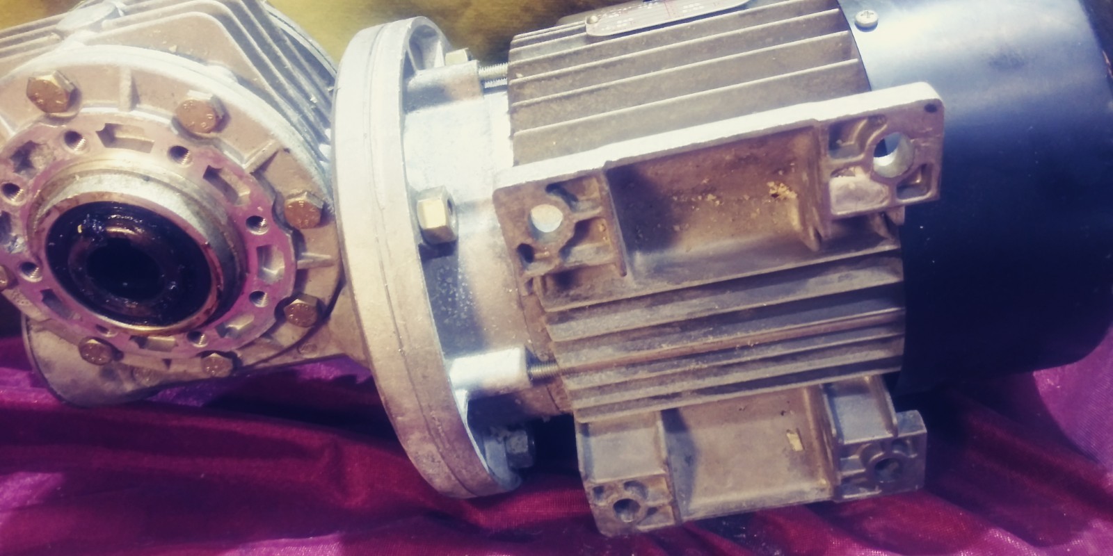 Telme CRM Extragel 28-35 Batch Frz Parts pn#M05.011, M01.057 Gear Reducer, Motor