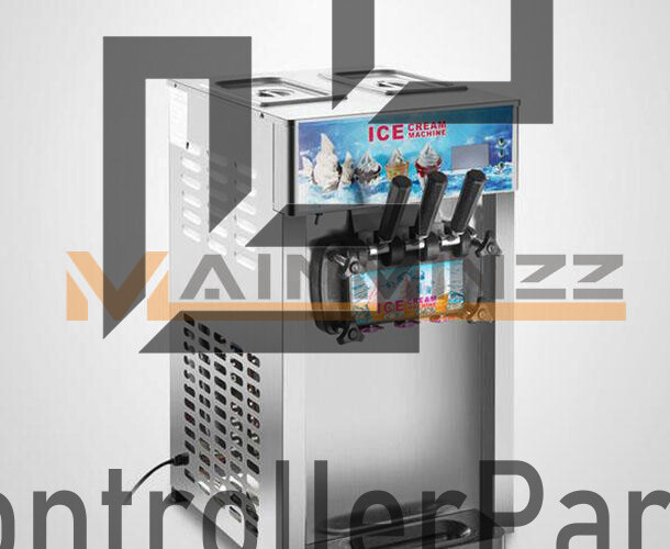 1PC 3 Flavor Commercial Frozen Ice Cream Cones Machine Soft Ice Cream Machine