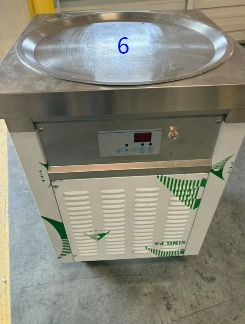 Kolice Commercial 22″ Round Pan Fried Ice Cream Roll Machine-ETL