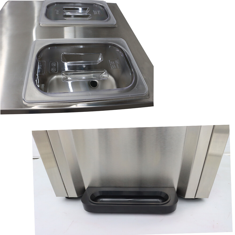 110V Commercial Countertop Soft Serve Ice Cream Machine 3 Flavors