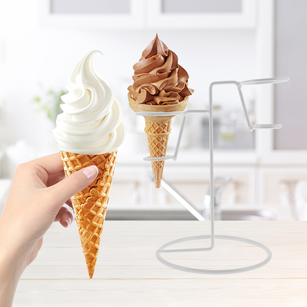 Ice Cream Stand Cone Stands Crispy Skin Cotton Candy Holder Metal Brackets