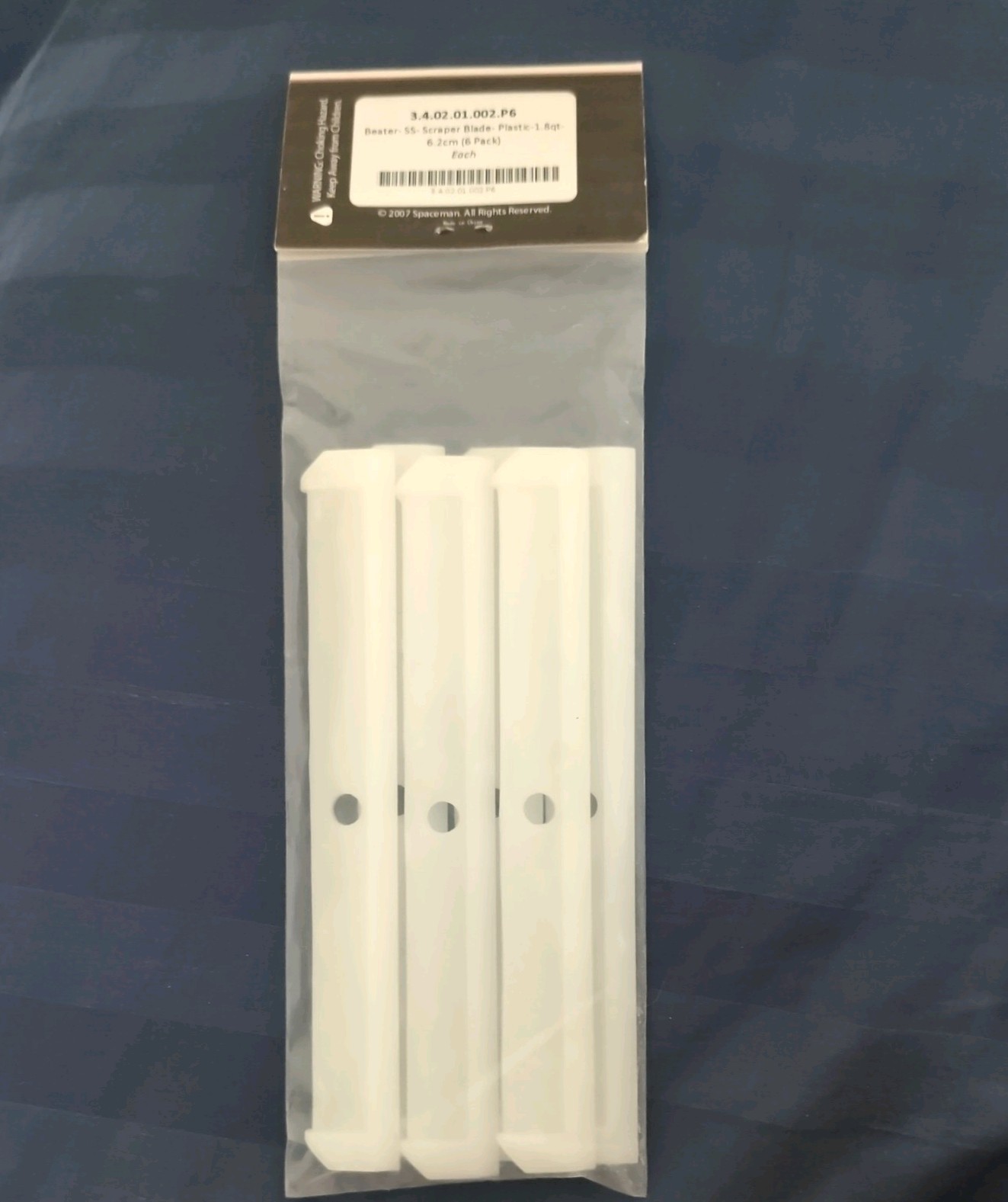 Spaceman Usa Scraper Blade, 1.8 Quart V1 (6 Pack) 3.4.02.01.002.P6 – Genuine OEM