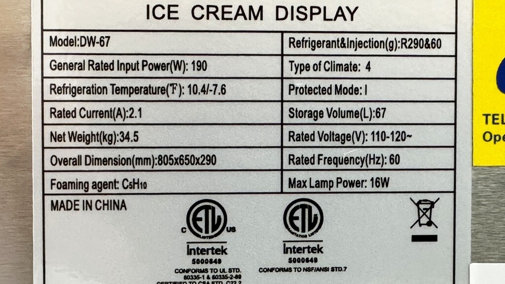 NEW 8 Pan Gelato Ice Cream Freezer Display Showcase Countertop Server NSF