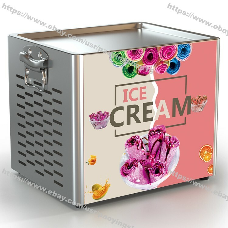 Mini Desktop Electric Yogurt Ice Cream Rolled Fried Ice Cream Roll Maker Machine