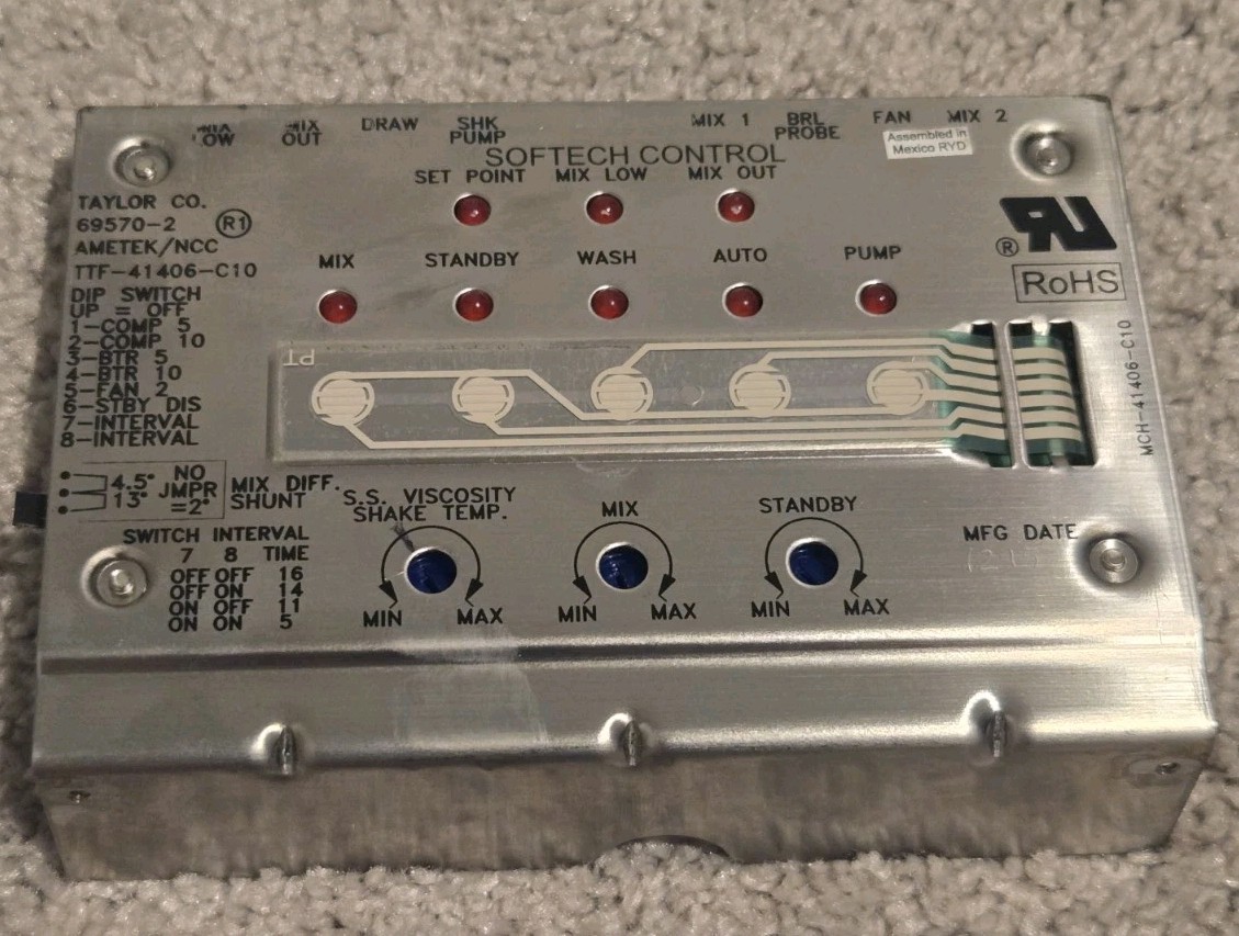 Taylor Ice Cream Machine Logic Board X69571SER2 69571-2