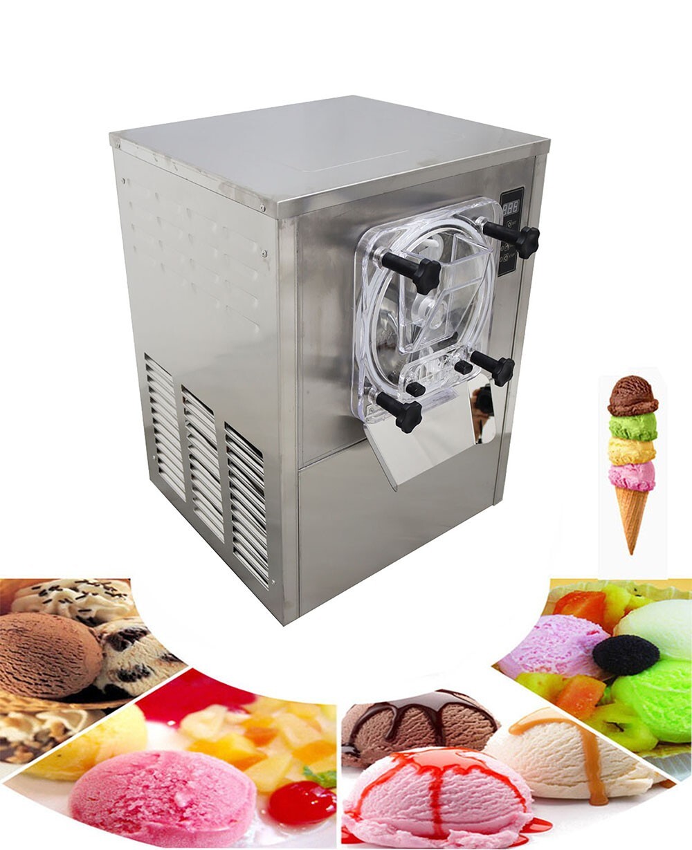 Commercial Hard Ice Cream Machine 25-30L/H Ice Cream Maker Stainless 210552