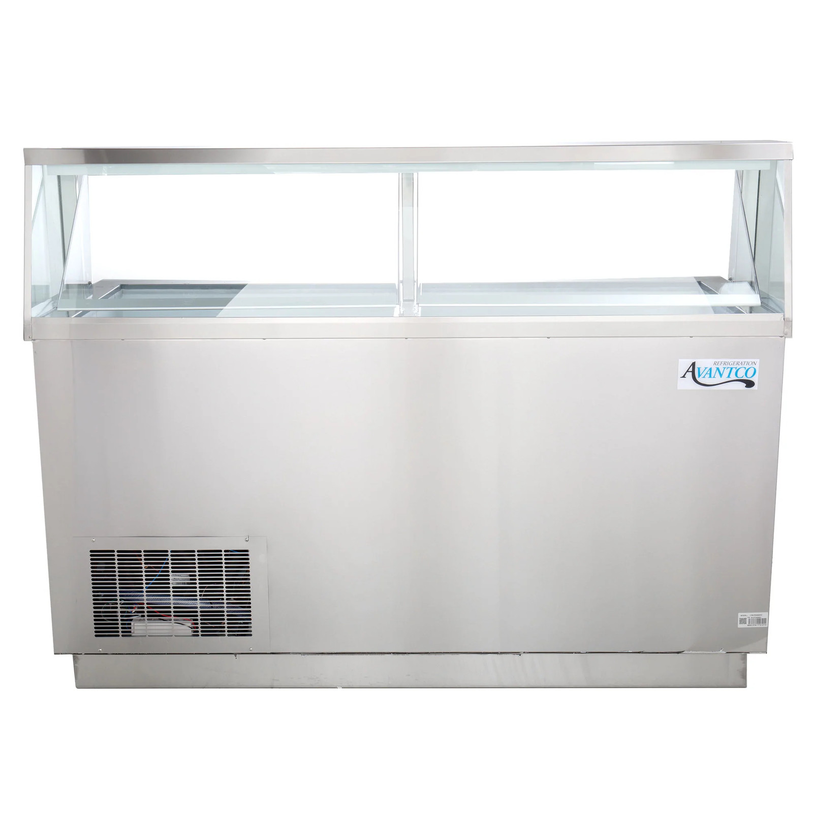 67 3/4″ 12 Tub Stainless Steel Deluxe Ice Cream Dipping Cabinet