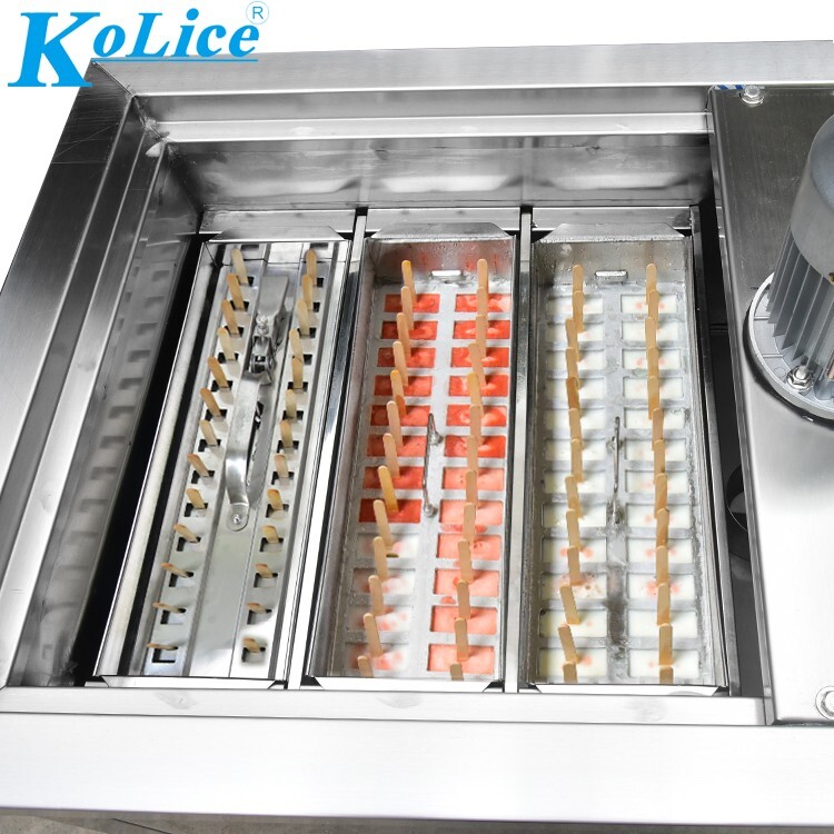 Kolice Commercial Slim Design 3 Mold Sets Popsicle Machine,Ice pops Maker