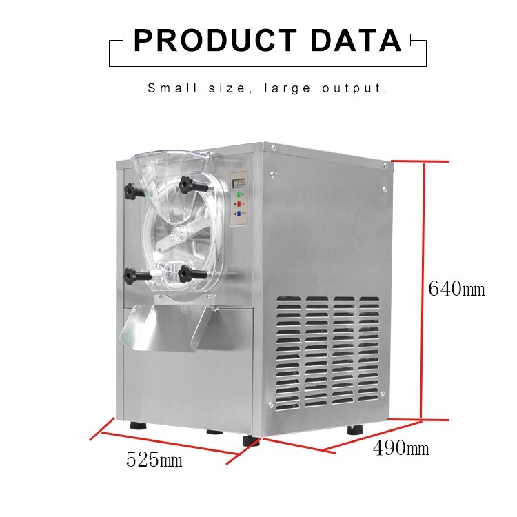 Kolice Commercial 15-20L/H Mini Tabletop Gelato Hard Ice Cream Machine